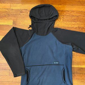 Melanzana Wind Pro Hoodie, Men's Medium, Blue & Black